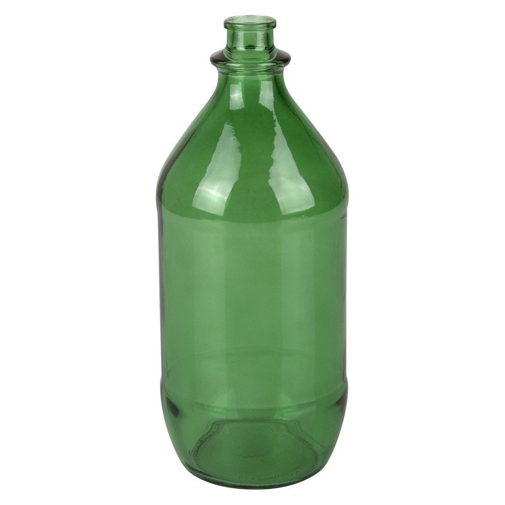 12 pieces Ring A Bottle Glass Green Bottle 12ct - Glassware