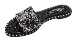 12 Pairs Sandals For Women In Black Size 5-10 - Women's Sandals