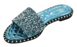 12 Pairs Sandals For Women In Blue Size 7-11 - Women's Sandals