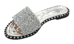 12 Pairs Sandals For Women In Silver Size 5-10 - Women's Sandals