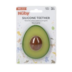 48 Wholesale Nuby All Silicone Fruit Teether 6 months up assorted shapes