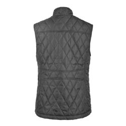 24 Wholesale Sofra Womens Diamond Quilted Puffer Vest Color D Grey Size S