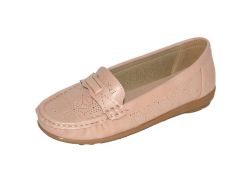 12 Pairs Shoes Loafers For Women Classic Leather Casual Comfort Walking Moccasins Soft Sole Shoes Color Pink Size 6-11 - Women's Flats