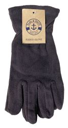 24 Pairs Yacht & Smith Mens Winter Fleece Gloves With Snug Fit Cuff Light Comfortable Weight - Fleece Gloves