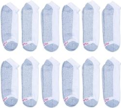 900 Pairs Hanes King Size Mens White Low Cut Ankle Sock Size 13-15 Shoe Size 12-14 - Big And Tall Mens Ankle Socks