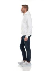 72 Pieces Men's Cotton Fleece Hooded Sweat Shirt White Assorted Sizes S - 2xl - Mens Sweat Shirt