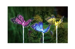 24 Wholesale Solar Butterfly Stake Light