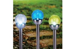 12 Wholesale Solar Crackle Ball Stake Light