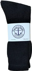36 Wholesale Yacht & Smith Womens 3 Pc Winter Combo Set Hat Glove Crew Socks Solid Black