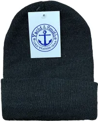 36 Wholesale Yacht & Smith Mens 3 Pc Winter Combo Set Hat Glove Crew Socks Solid Black