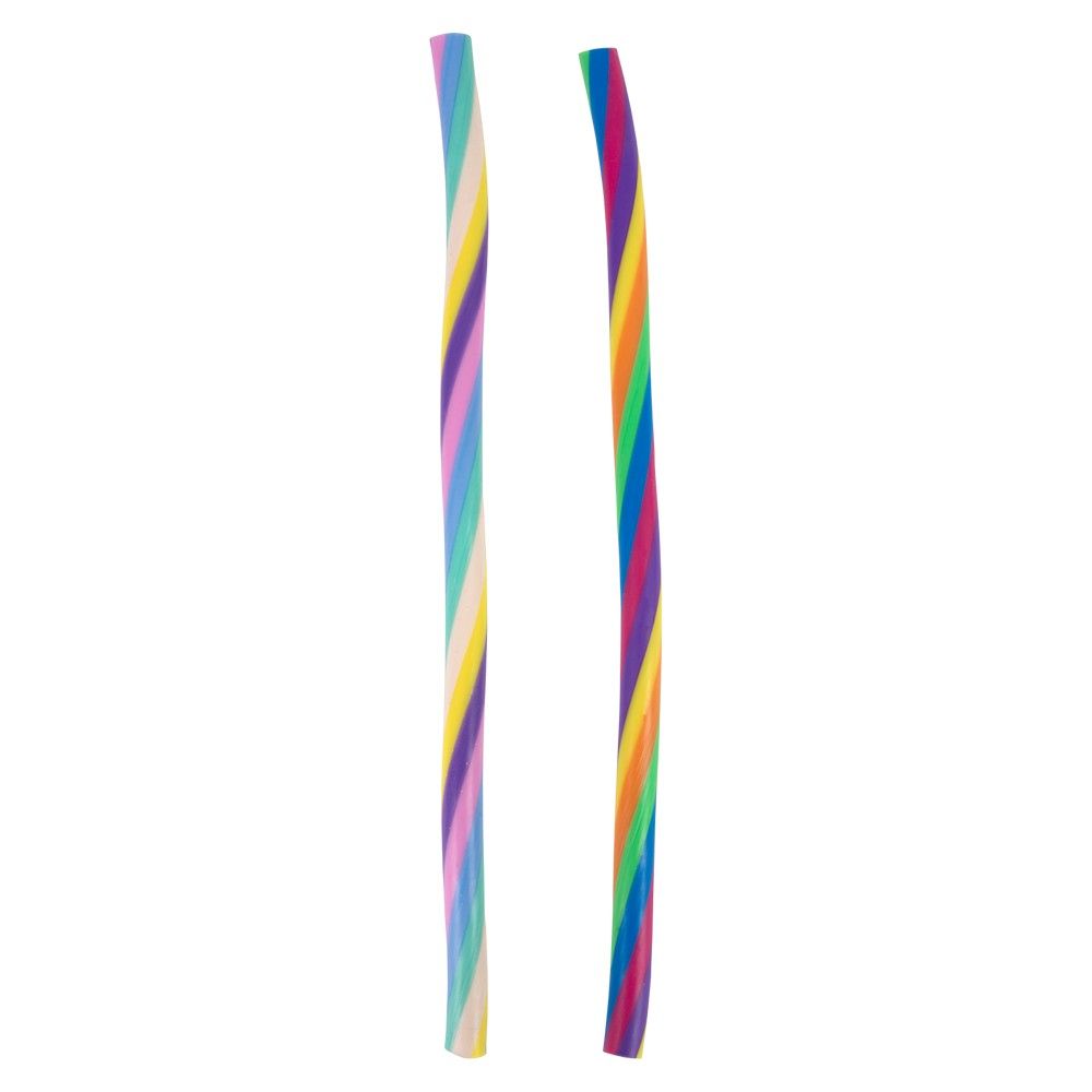 72 pieces 13 inch Rainbow Strectchy Noodle 3ct - Slime & Squishees
