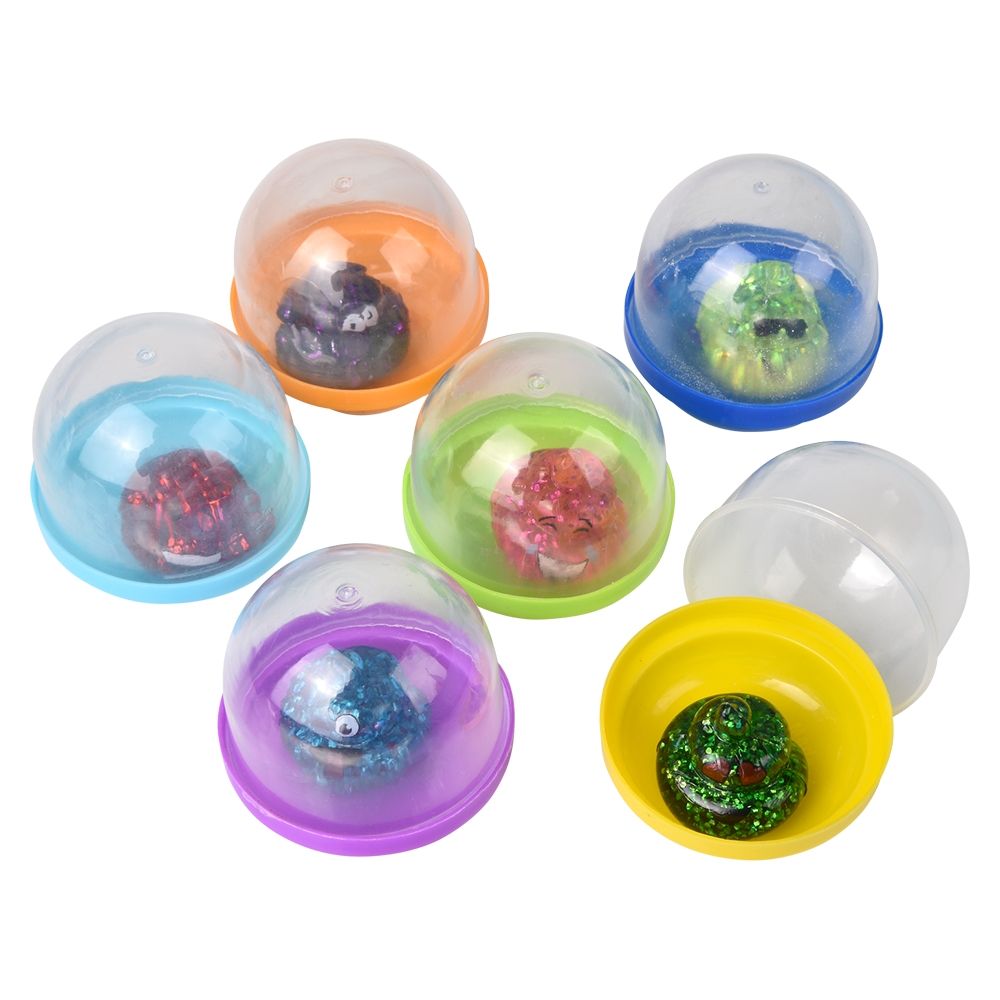 250 Wholesale 1.1-inch Glitter Poop In 2-inch Capsule