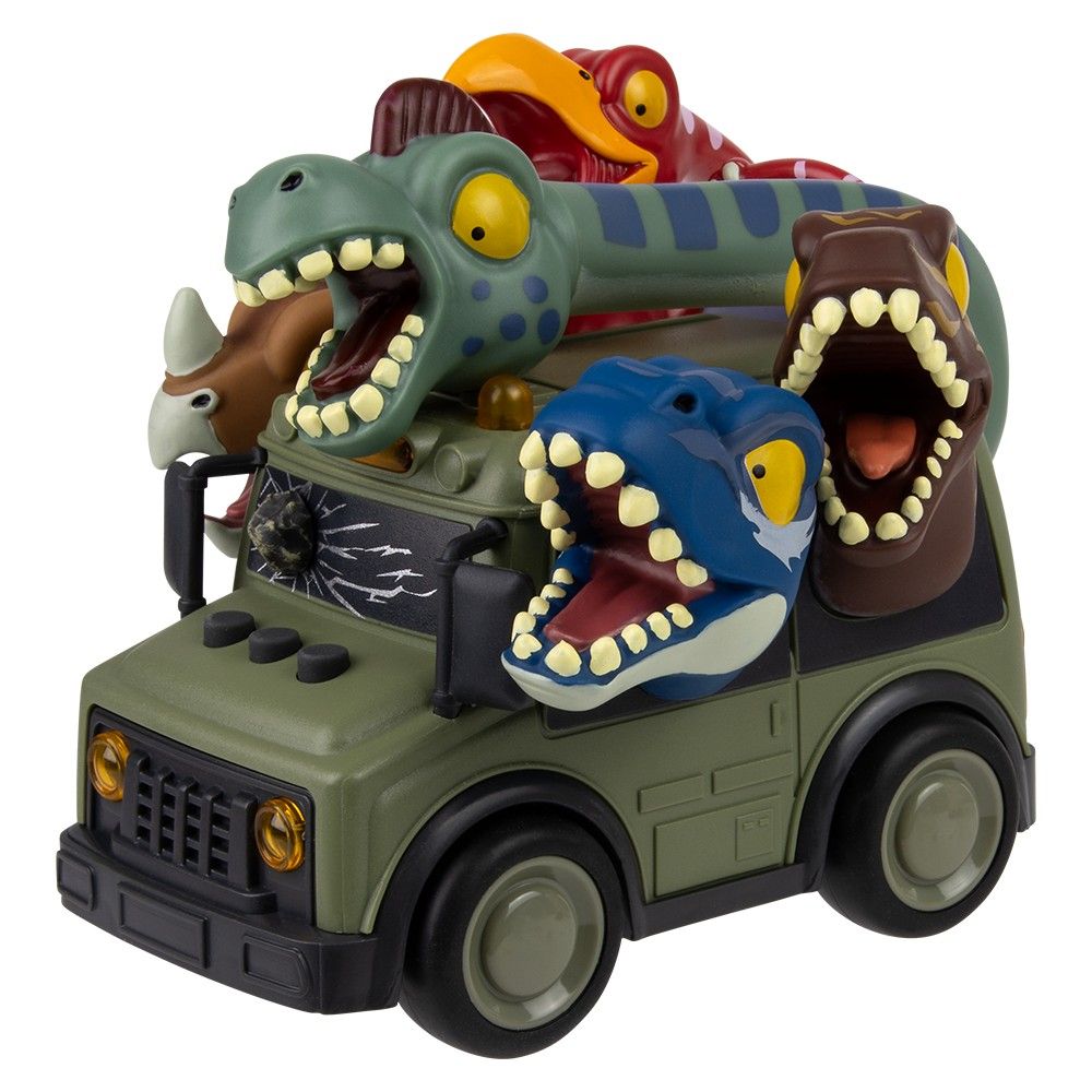 24 pieces of Dinosaur School Bus With Lights And Sound
