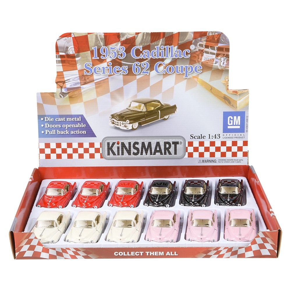 144 pieces 5" DiE-Cast 1953 Cadillac Series 62 Coupe - Car, Planes, Trains & Bikes