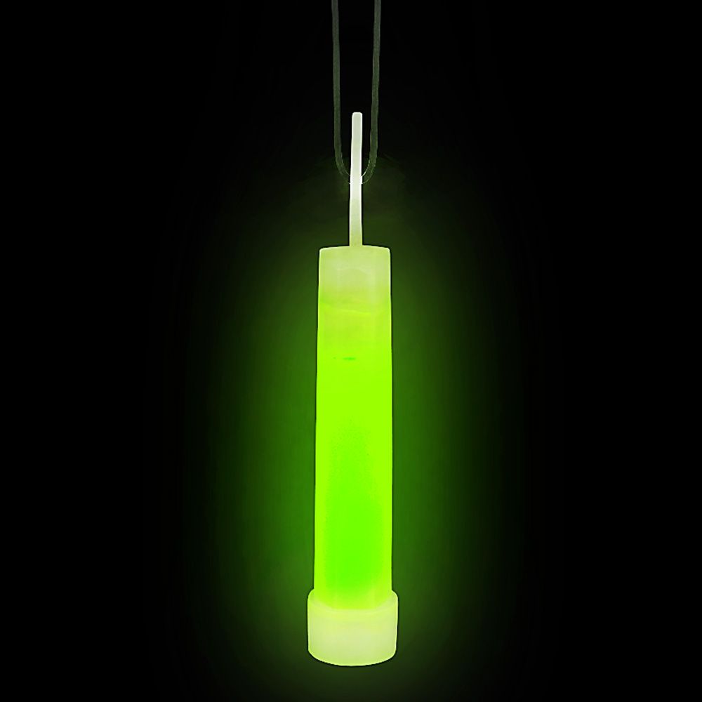 576 pieces 4" Green Glow Stick Necklace - Glow in the Dark