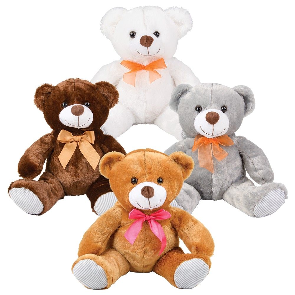 36 pieces 10" Ribbon Bear Assortment - Plush Toys