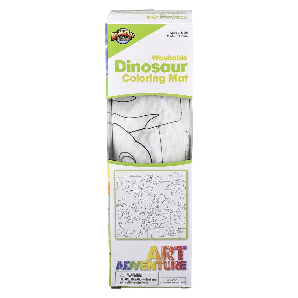 48 pieces of 19.5" Dinosaur Washable Doodle Mat