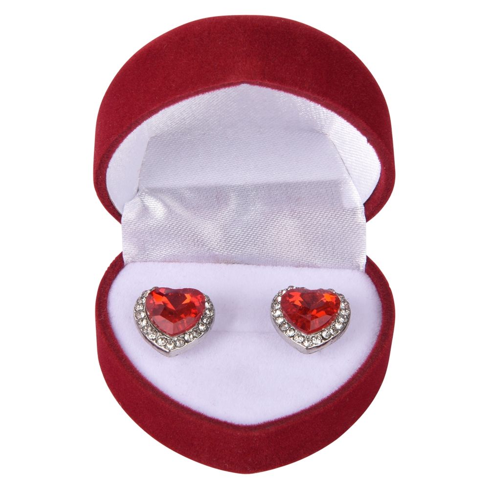 240 Wholesale (t) Red & Blue Heart Earrings