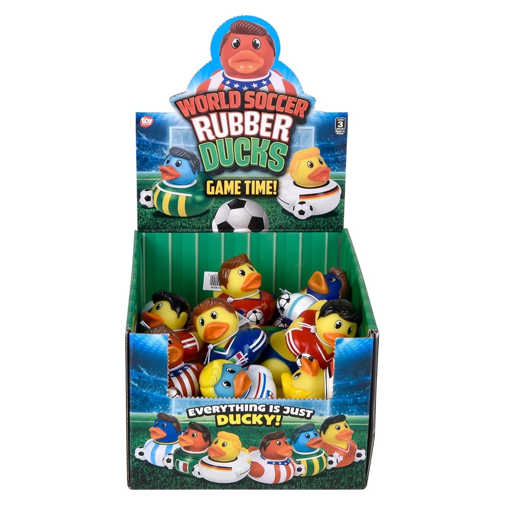 288 pieces 2" World Soccer Team Rubber Duckies - Animal & Reptiles