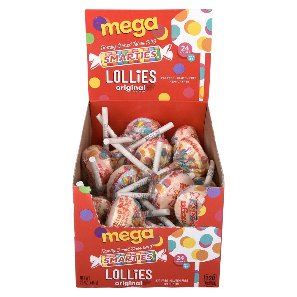 384 pieces Smarties Mega Lollies 24ct - Food & Beverage