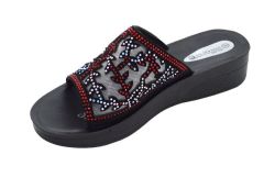 12 Wholesale Platform Sandals For Women Sole Open Toe In Color Wine Size 7-11