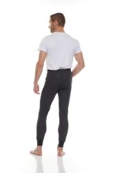 24 Pieces Mens Cotton Thermal Waffle Pants, Gray Size 2X-Large - Mens Thermals