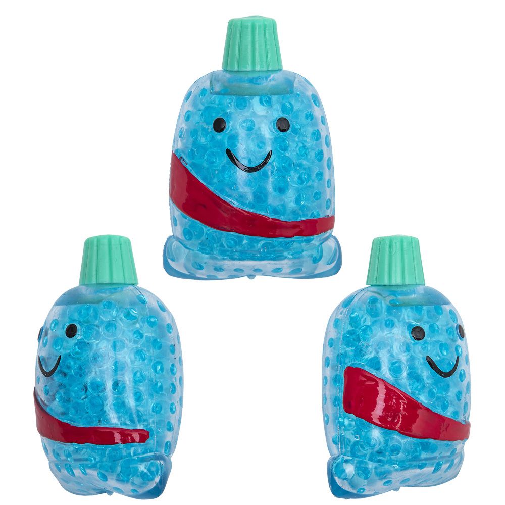 144 pieces 3" Squeezy Bead Dental Characters - Slime & Squishees