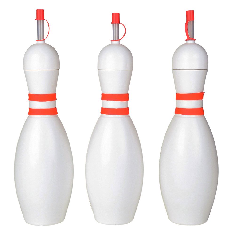 48 pieces Plastic Bowling Pin Sipper Cup 24 oz - Plastic Drinkware