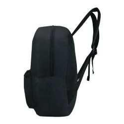 24 Pieces 19" Kids Basic Wholesale Backpack In Black - Backpacks 18" or Larger