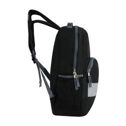 24 Wholesale 17" Reflective Wholesale Backpack In Black