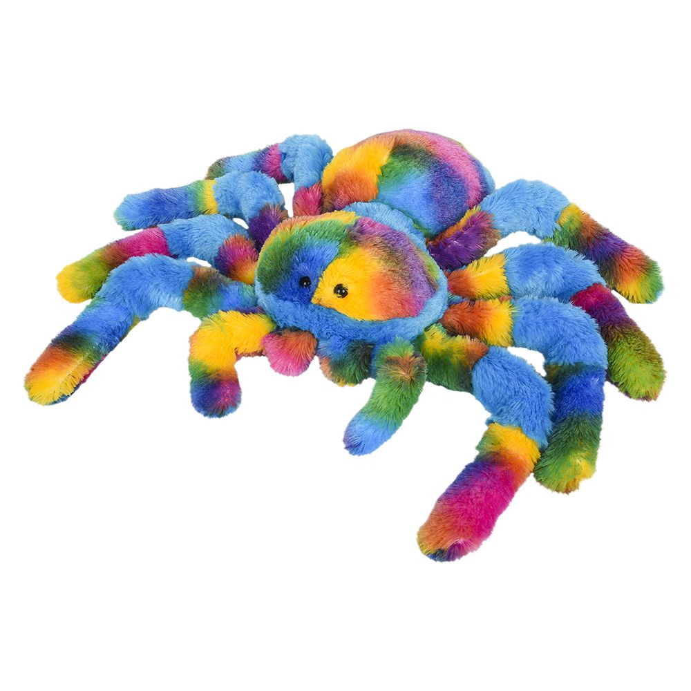 6 of 13 inch Rainbow Splatter Spider