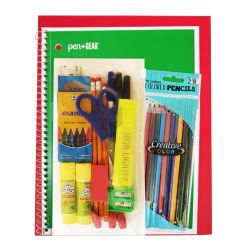 24 Wholesale 34 Piece Wholesale Premium School Supply Kits