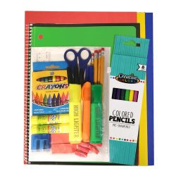 24 Wholesale 50 Piece Premium School Supply Kits