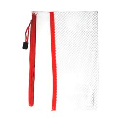 96 Wholesale Zippered Clear Pencil Pouch