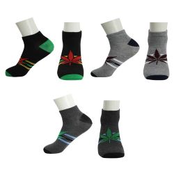 144 Pairs Men's Low Cut Wholesale Sock, Size 10-13 In Assorted Designs - Socks & Hosiery