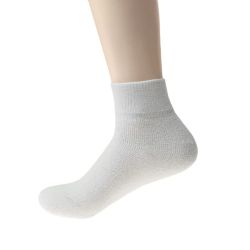 120 Pairs Unisex Ankle Wholesale Sock, Size 10-13 In White - Socks & Hosiery