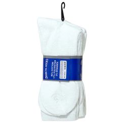 120 Wholesale Crew Loose Fit Diabetic Wholesale Socks Size 10-13 In White