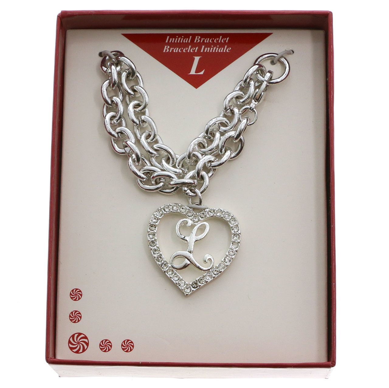 60 Wholesale Initial Bracelet L