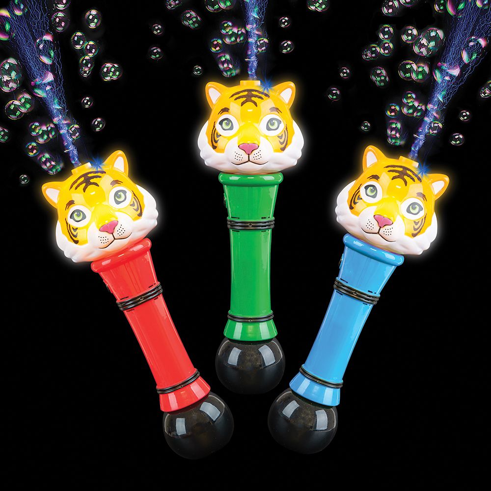 12 pieces 12" Tiger LighT-Up Bubble Blower - Bubbles