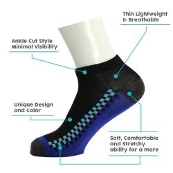144 Pairs Men's Low Cut Wholesale Sock, Size 9-11 In Assorted Designs - Socks & Hosiery