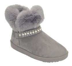 12 Pieces of Women Warm Winter Ankle Boots Color Grey Size 5-10