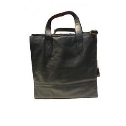 4 Pieces Double Shoulder Strap Leather Bag In Black - Leather Purses and Handbags