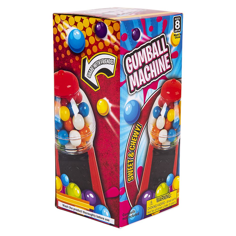 72 pieces 6.5" Bubble Gum Machine - Food & Beverage