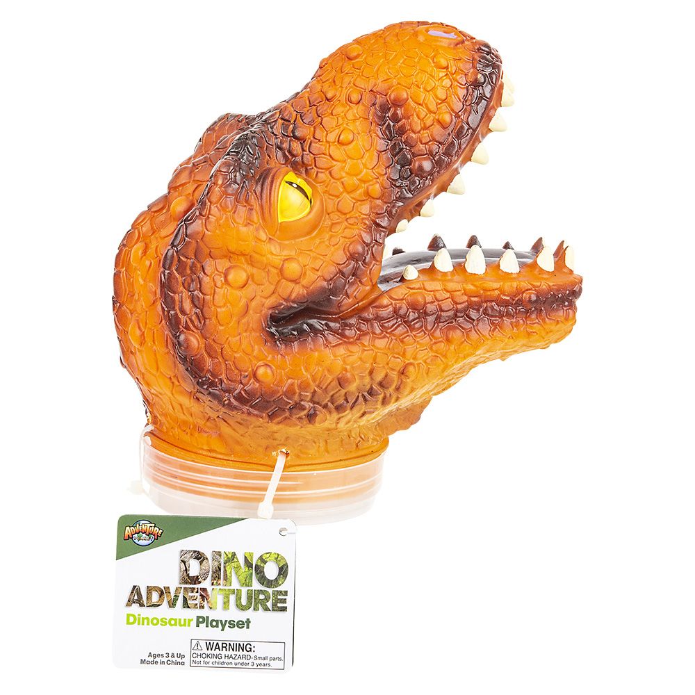 8 pieces of 24 Pc Dinosaur Set With T-Rex Head Case