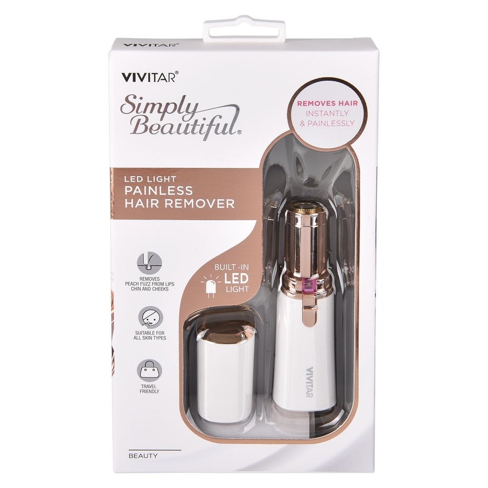 6 pieces Vivitar Compact Facial Hair Removal Shaver W/led - Shaving Razors