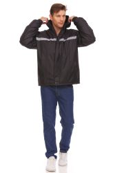 12 Wholesale Yacht & Smith Warm Down Thick Insulated Mens Hooded Winter Jacket With Safety Reflector