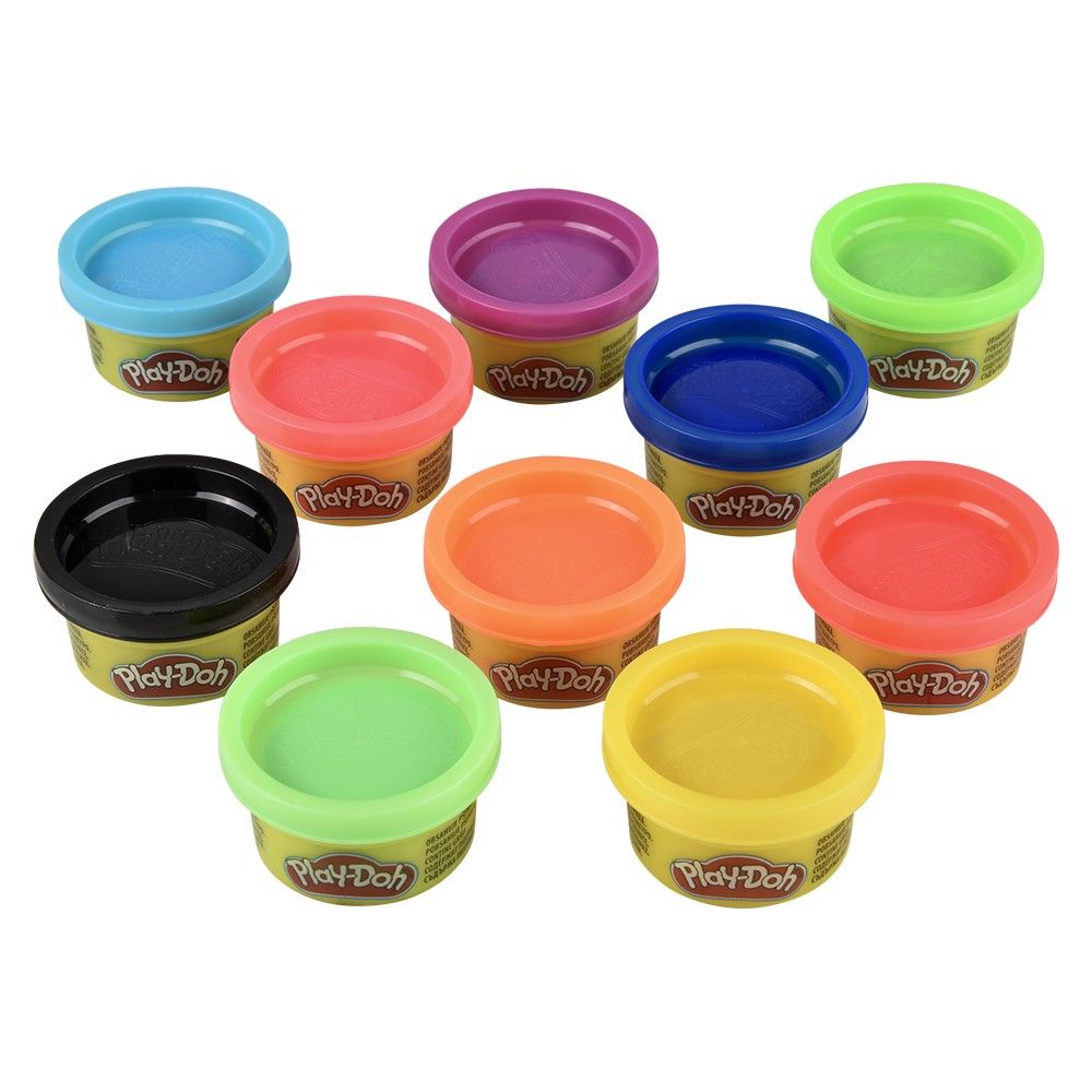 4 pieces of Hasbro PlaY-Doh 10 Pack Mini Cans