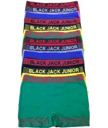 240 Wholesale Boy's Black Jack Junior Seamless Boxer Brief