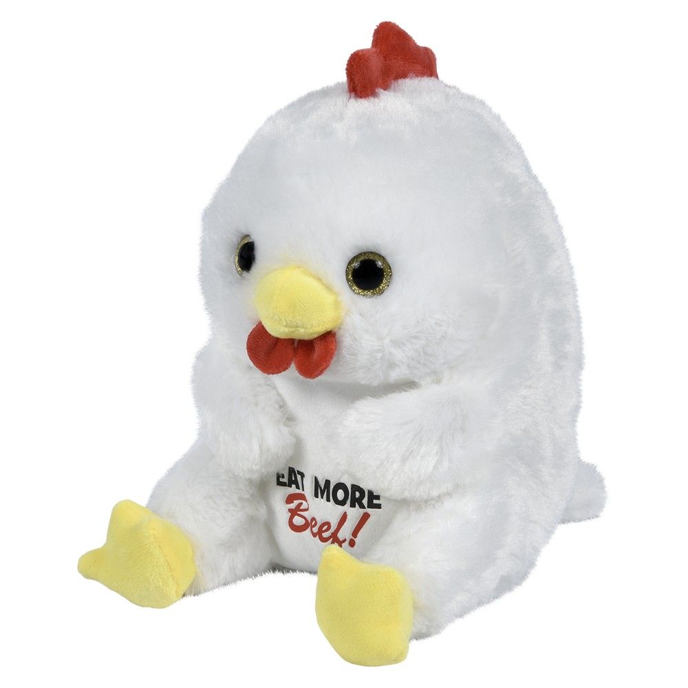 36 pieces 8.5" Belly Buddy Chicken Eat More Beef - Plush Toys