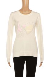 24 Pieces Lady's Long Sleeve Knit Sweater Fashion Printed - Womens Sweaters & Cardigan